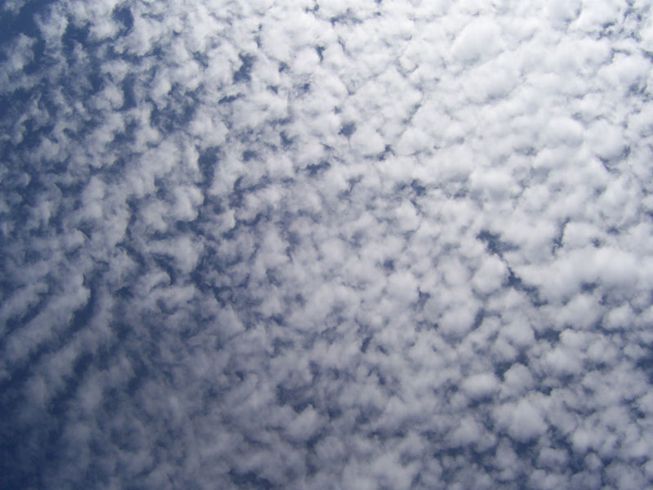 Altocumulus clouds floating in the sky