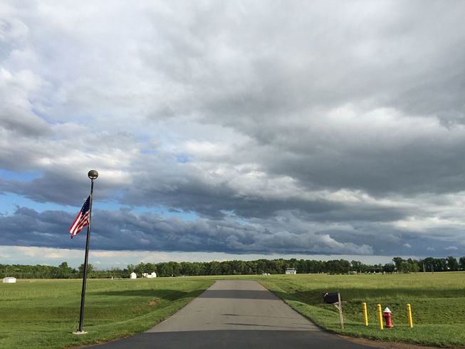 Stratocumulus clouds in Sterling, Virginia