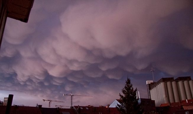 Mamma clouds over Leuven, Belgium