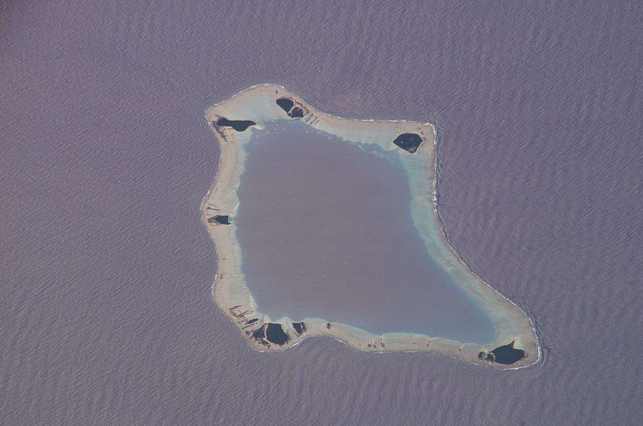 Aerial view of Palmerston Island