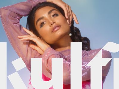 model wearing Kulfi Beauty eyeliner