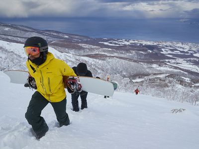 snowboarder in Japan