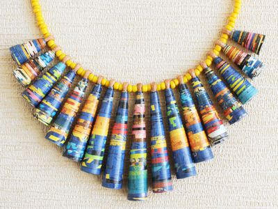 Sunday comics necklace