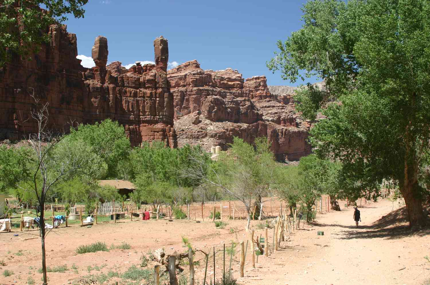 Village along the trail into Supai from Hualapai Hilltop