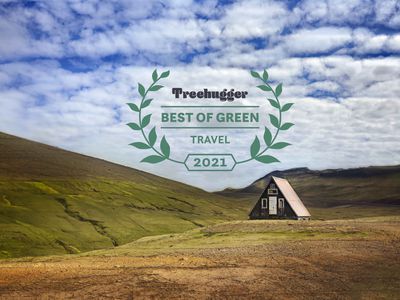 A small a-frame hut in Iceland