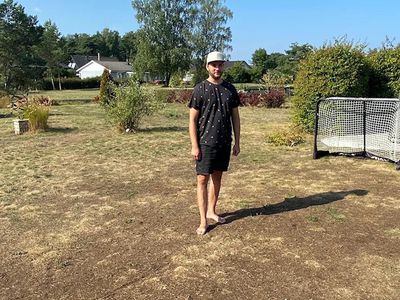 winning dead lawn in Gotland, Sweden