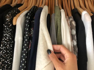 Woman choosing what to wear